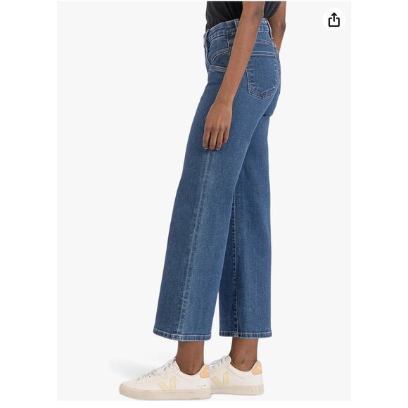 KUT FROM THE KLOTH NWT Meg Fab Ab Wide Leg Denim Jean // 16 - Picture 2 of 12